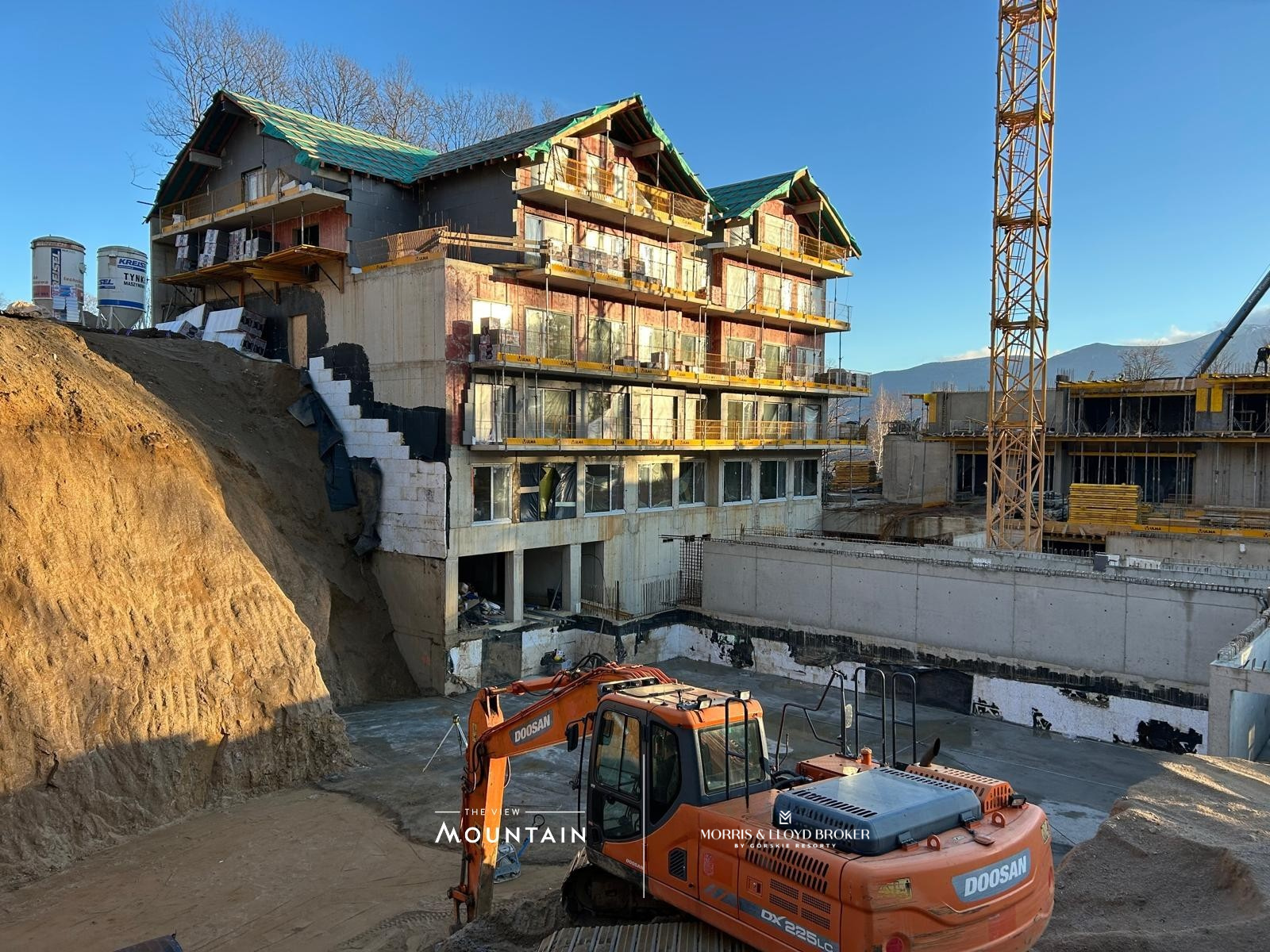 Postęp na budowie The View Mountain – grudzień 2025